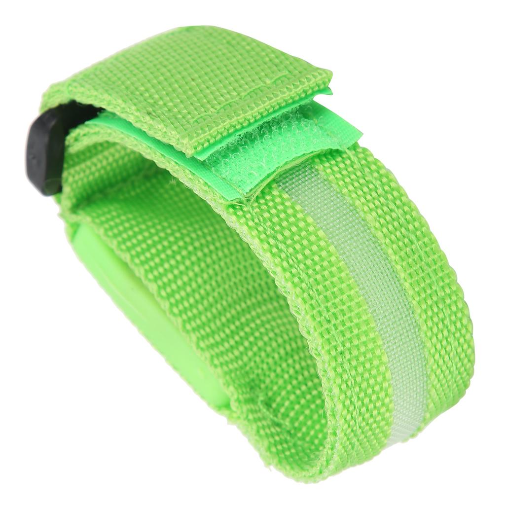 Outdoor Running LED Armband Adjustable Flashing Wristband Cycling Light up BraceletGreen