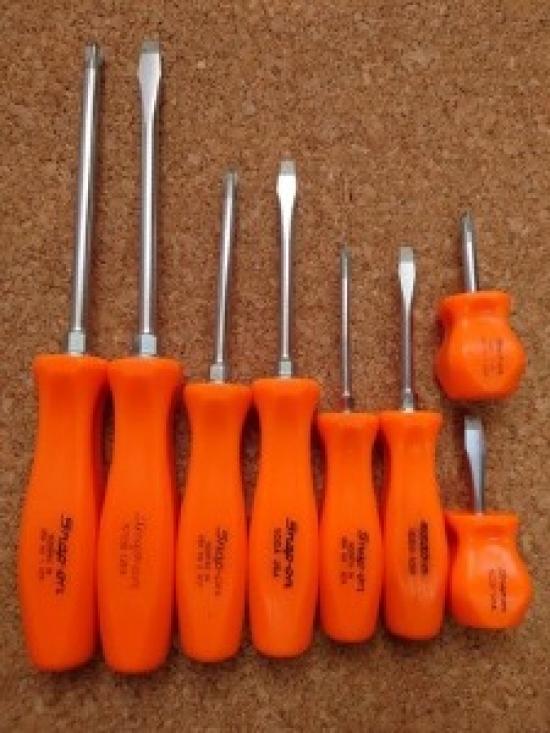 

snap-on Old Grip Set of 8 SDDP22/31/42/63 SDD1/2/4/6 Orange Rare