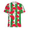 Summer Round Neck 3D Watermelon Pattern Print Top Fashionable Casual Short Sleeved Men's T-shirts