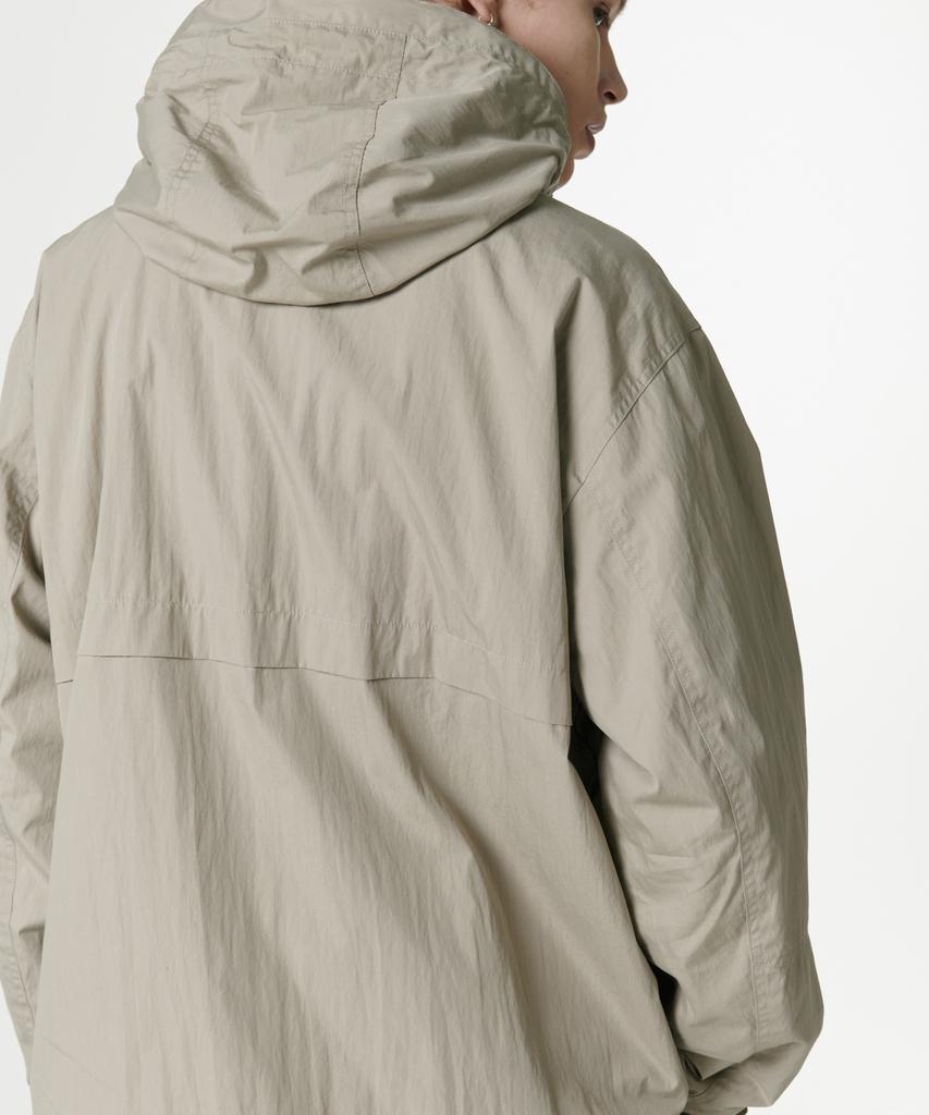 Musinsa Standard [City Leisure] Cn Hooded Windbreaker Jacket [Grayish Beige]