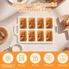 Mini Loaf Pan 8 Cavities Silicone Mini Bread Loaf Pans Nonstick Muffin Pan High Temperature Resistant Baking Mold for Kitchen