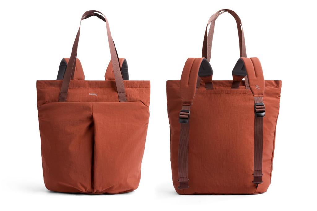 Lite Totepack 18L capacity Lightweight tote bag and backpack Perfect day bag for the beach or travel Clay [Bellroy] -