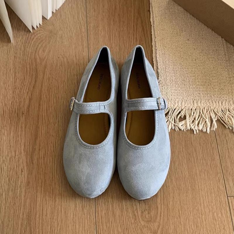 Fashion SUOJIALUN Spring New Brand Women Flat Shoes Fashion Round Toe Ladies Elegant Mary Jane Shoes Soft Flat Heel Dress Single Shoes