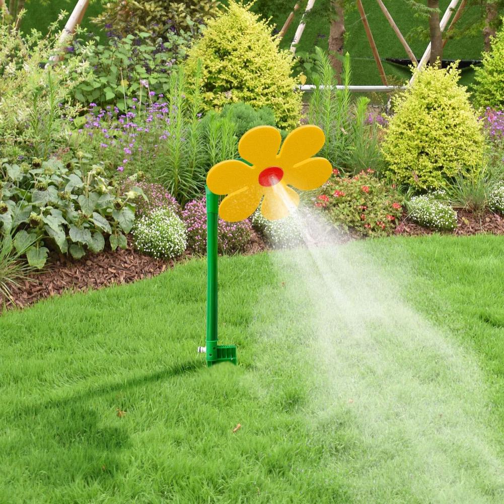 Premium Material Garden Sprinkler Kids' Garden Water Toy 360-degree Rotating Flower Sprinkler for Yard Garden Fun for Kids