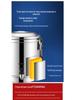 Stainless Steel Insulated Bucket with Spout for Ice, Rice, Soup, Tea, Hot Water, and Soy Milk