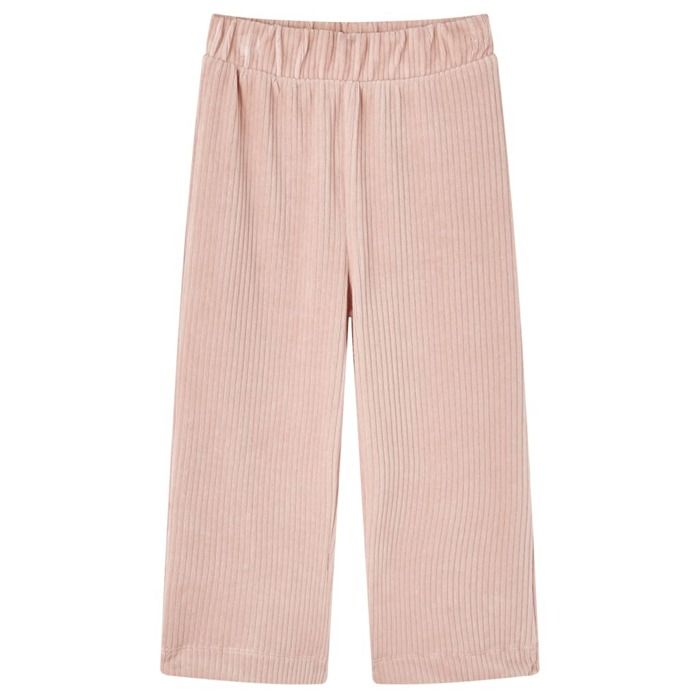 Baby Trousers - vidaXL - Corduroy - Light Pink - Elastic Waist - Straight Leg
