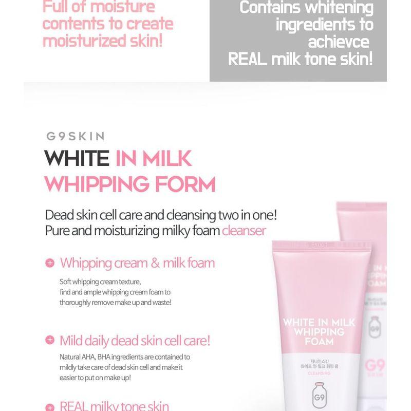 G9SKIN White In Milk Whipping Foam 120ml