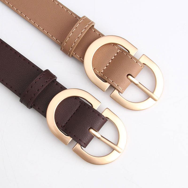 Korean Style Women's Faux Leather Belt: Versatile, Trendy, Plain Body-Shaping Decorative Waistband for Outerwear