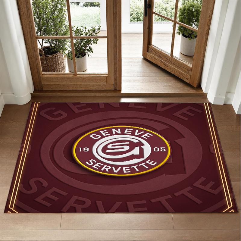Servette FC Design Crystal Velvet Rug Soft Decorative Mat for Bedroom Entrance