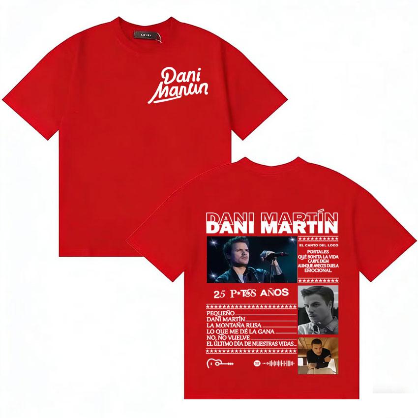 

Rapper Dani Martin Lo Que Me De La Gana High Quality Short Sleeve T Shirt Unisex Women Casual Clothing Oversized Tshirt Teenagers S