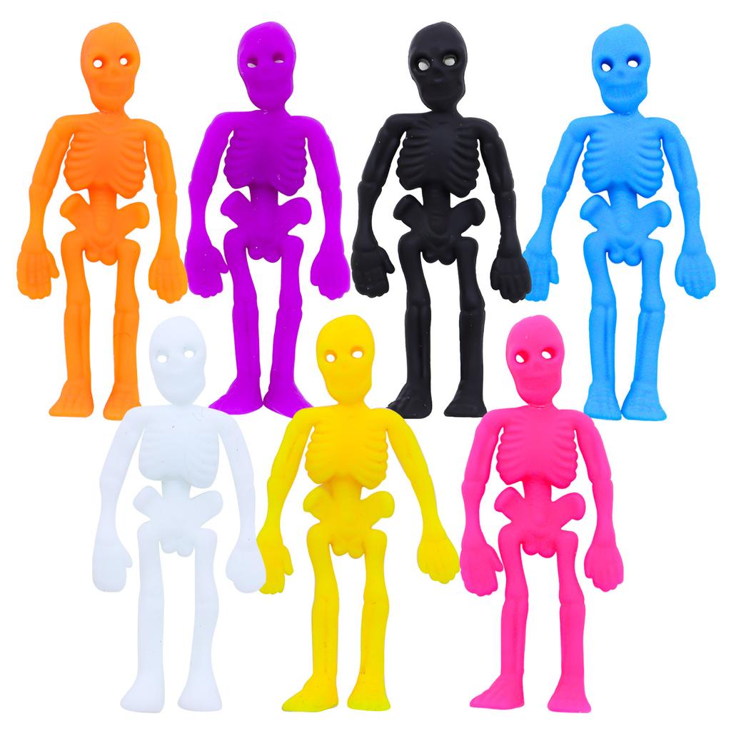 10PCS Halloween Fidget Toys Skull Pumpkin Stress Relief Sensory Toys for Boys Girls Halloween Party Favors Kids Gifts