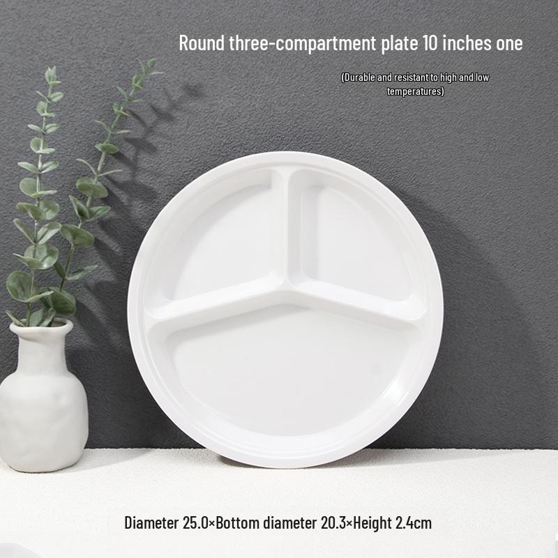 A5 White Melamine High-Temperature-Resistant Noodle and Soup Bowl, Ramen Bowl, Rice Noodle Roll Plate, Vegetable Plate.