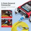 Optical Power Meter with Red Light, 10 Wavelengths, FC SC Connector, Fiber Optic Tester with LCD Screen Fiber
