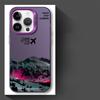 Case for iPhone 17 Pro Max 15 12 Pro 13 16 Air 11 14 Plus Phone Cover Scenic Airplane Mountain