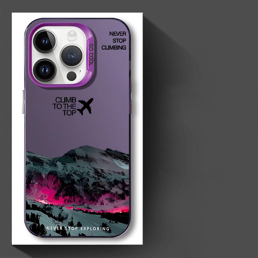 Case for iPhone 17 Pro Max 15 12 Pro 13 16 Air 11 14 Plus Phone Cover Scenic Airplane Mountain