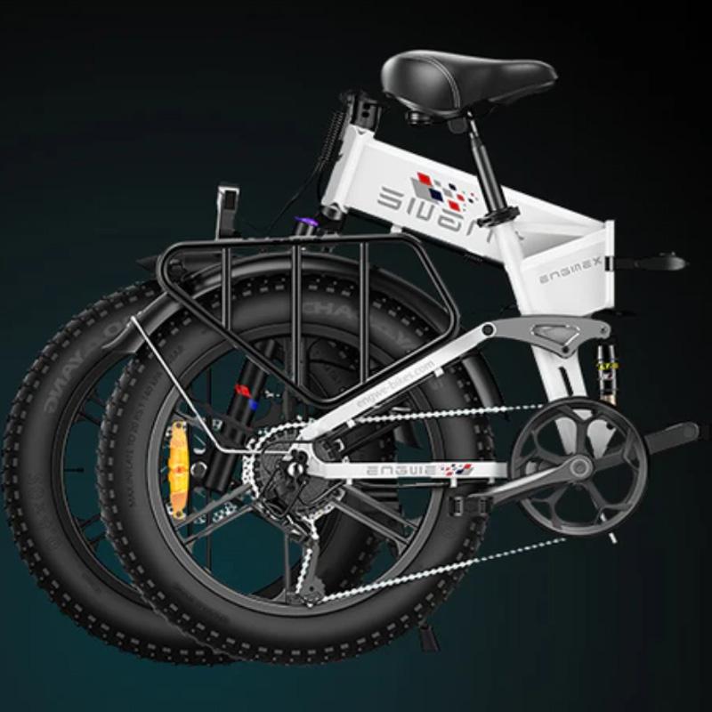 Engwe ENGINE X Universal City E-Bike with 250W 48V13Ah 20" Snow Tire Fat E-Bike, Shimano 7-Speed, LCD Display Foldable Electric Bike