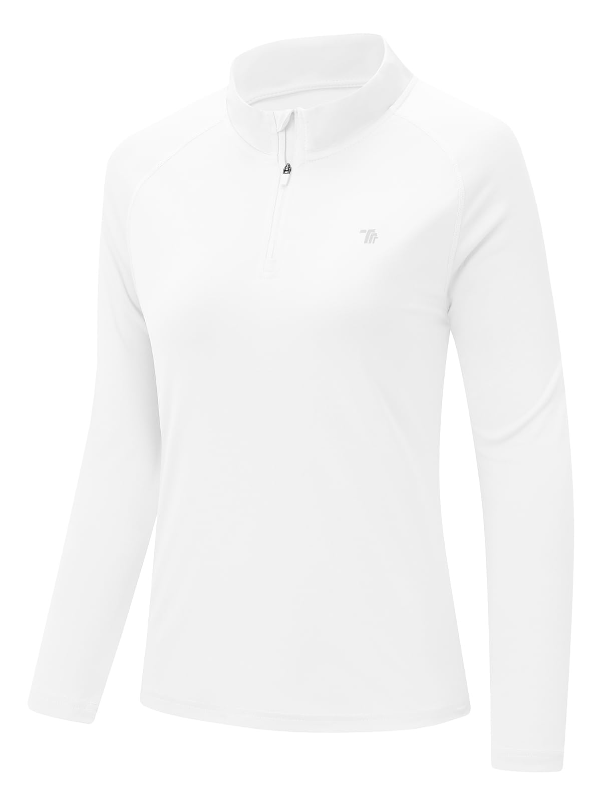 

Бег Длинный UPF Тренировочный Быстрый Крой и Гольф На Открытом Воздухе Большой Размер [Gopune] Женская Рубашка, Рукав, 1/4 Молния, 50+, Рубашка, Сушка, Спортивная одежда, Сшитая, белый