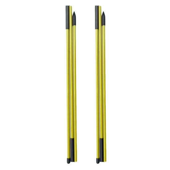 

2Pcs Golf Alignment Rod 3 Section Collapsible Aiming Swing Putting Training Aid Direction Indicator Fiberglass Golf Alignment Stick Golf Accessories жёлтый