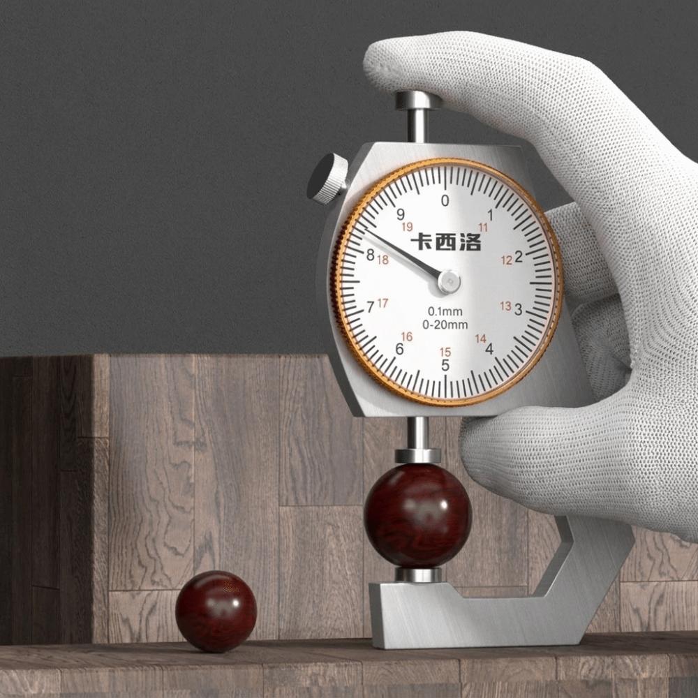 0-20mm/0.1mm Thickness Tester Pointed/Flat Head Dial Caliper Measuring Tool  Metal Sheet