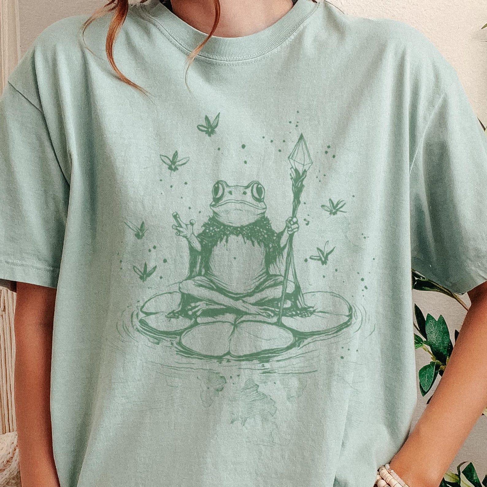 Magic Frog T-Shirt, Witchy Toad Graphic Tee, Unisex Cotton Shirt whimsy Comfort Colors 100