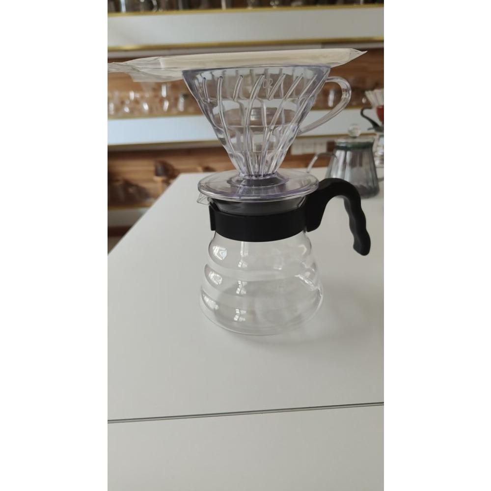 Harz handgebrühte Kaffeefiltertülle, Kaffeetropffiltertülle mit Kunststofffilterbecher