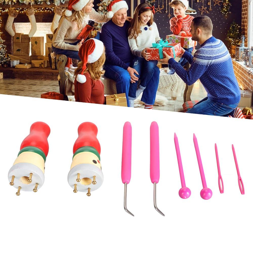Wooden Spool Knitting Doll Innovative Design Hand Crafting Toy French Knitter Tool Bracelet Making