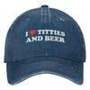Amo Tette e Birra Cappellino da Baseball Running Hippie yk Cappellino Trucker Cool Unisex Adolescenti Cappellini da Baseball Designer Vintage