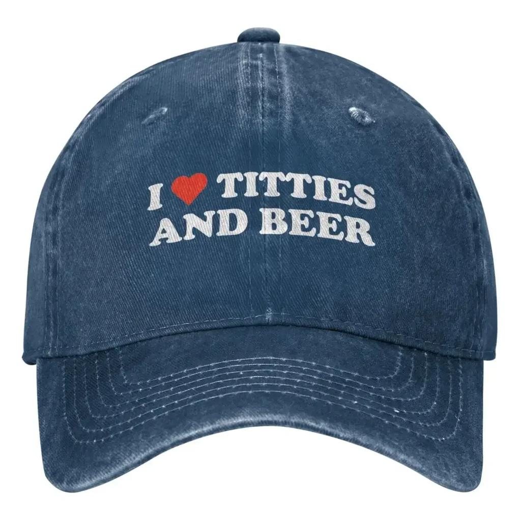 Amo Tette e Birra Cappellino da Baseball Running Hippie yk Cappellino Trucker Cool Unisex Adolescenti Cappellini da Baseball Designer Vintage