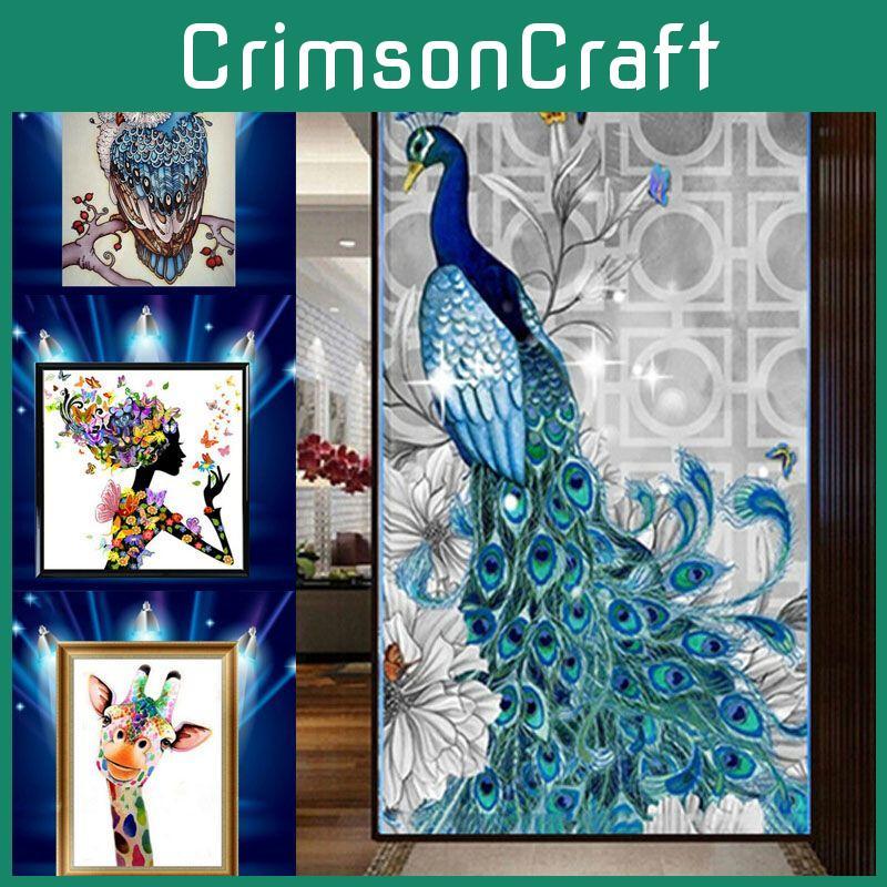 Vibrant 5d Drill Diamond Painting Craft Kits With Assorted Colors For Artistic Creations