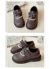 Sapatos de Princesa com Laço de Couro para Meninas com Sola Macia e Acabamento em Renda para Primavera e Outono
