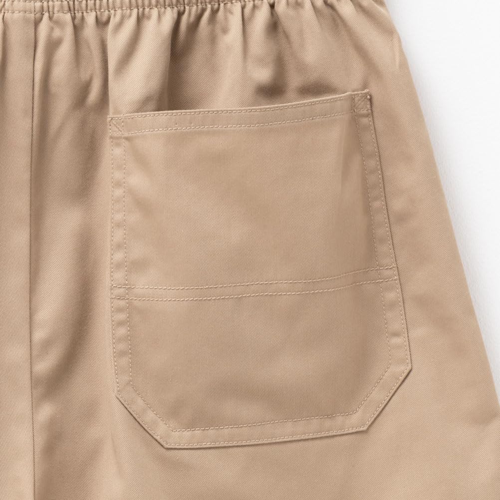 Dickies Men's Chef Shorts with Elastic Waist, Khaki (Size S)