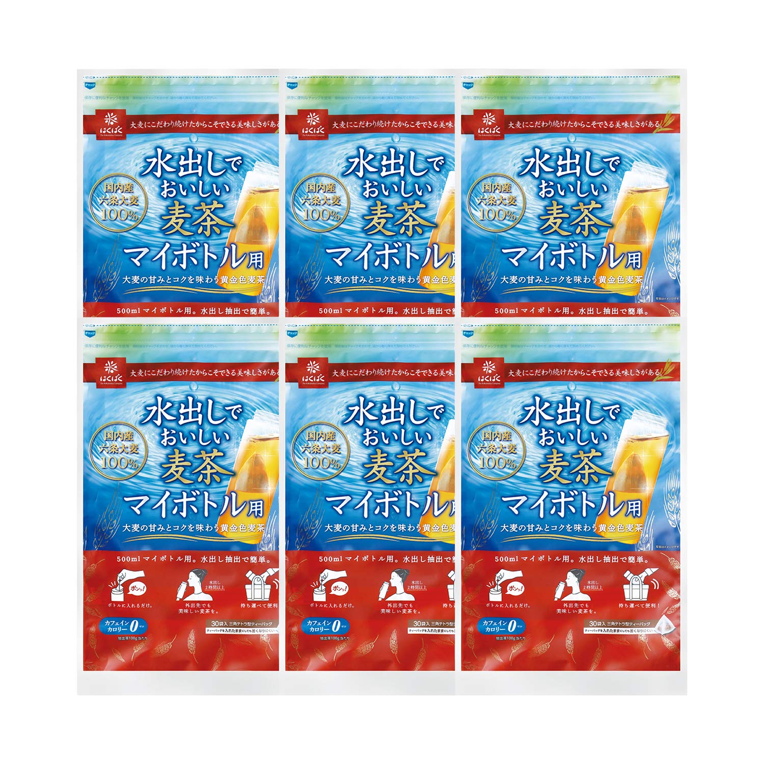 

Чай из ячменя холодного заваривания Hakubaku для моего 30 пакетиков х 6 бутылок,