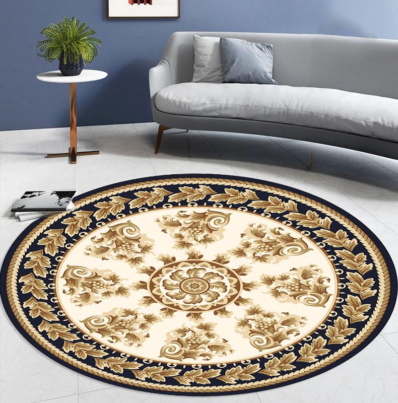 Round Carpet Nordic Bedroom Bedside Carpet Floor Mat Ethnic Style