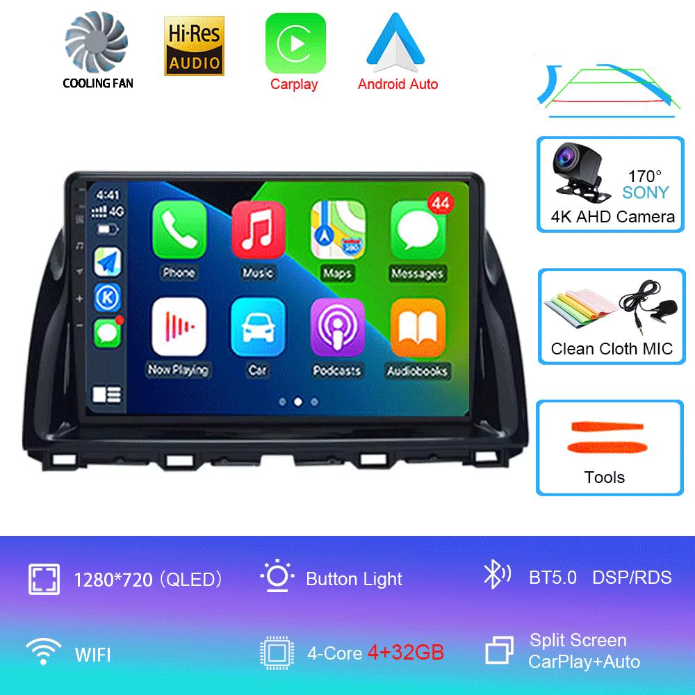 

10.1 Android 14 Видеоплеер Автомобильная мультимедиа Для Mazda CX5 CX-5 2012 - 2015 Автомобильное Авторадио GPS Навигация стерео 2din Головное устройство 4G