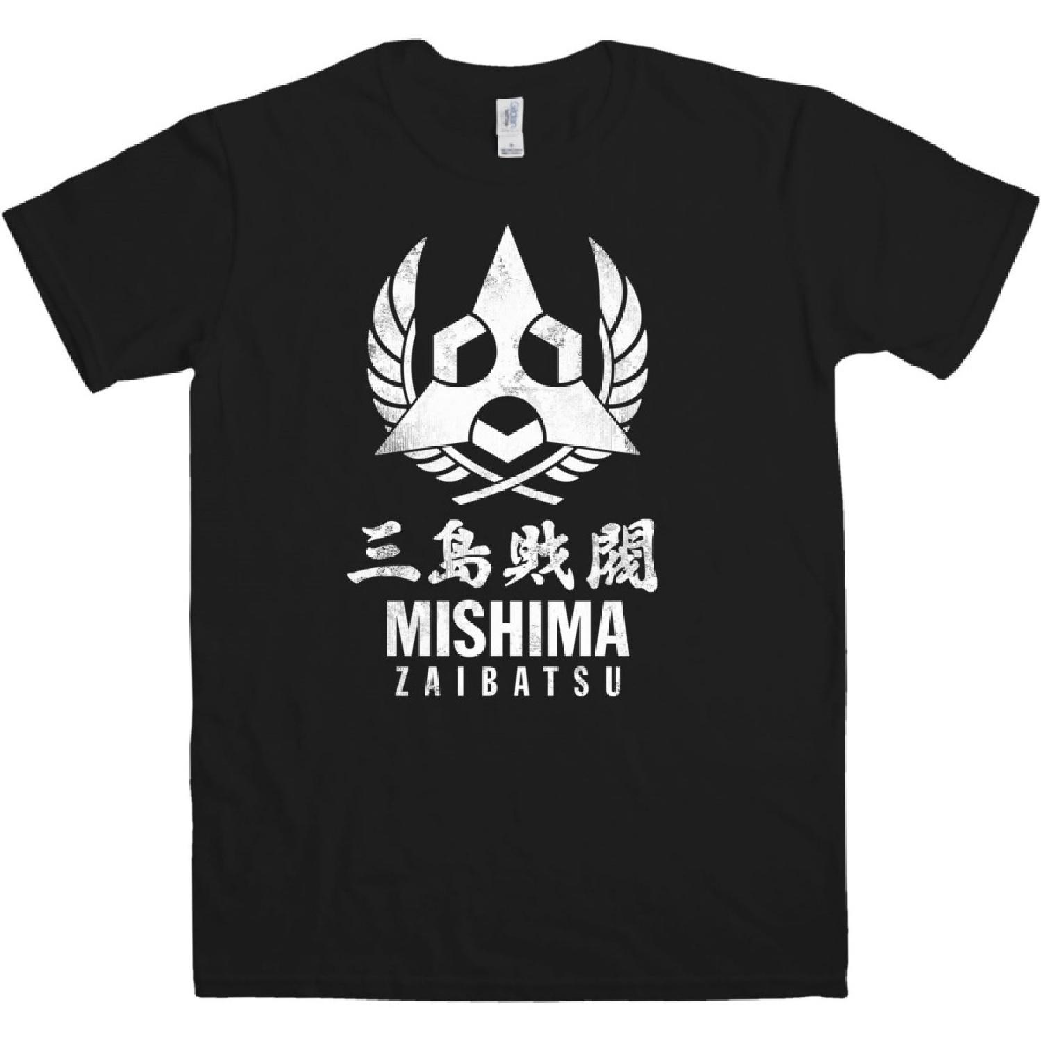 Refugeek Tees Mens T Shirt - Mishima Zaibatsu - Black - Medium S