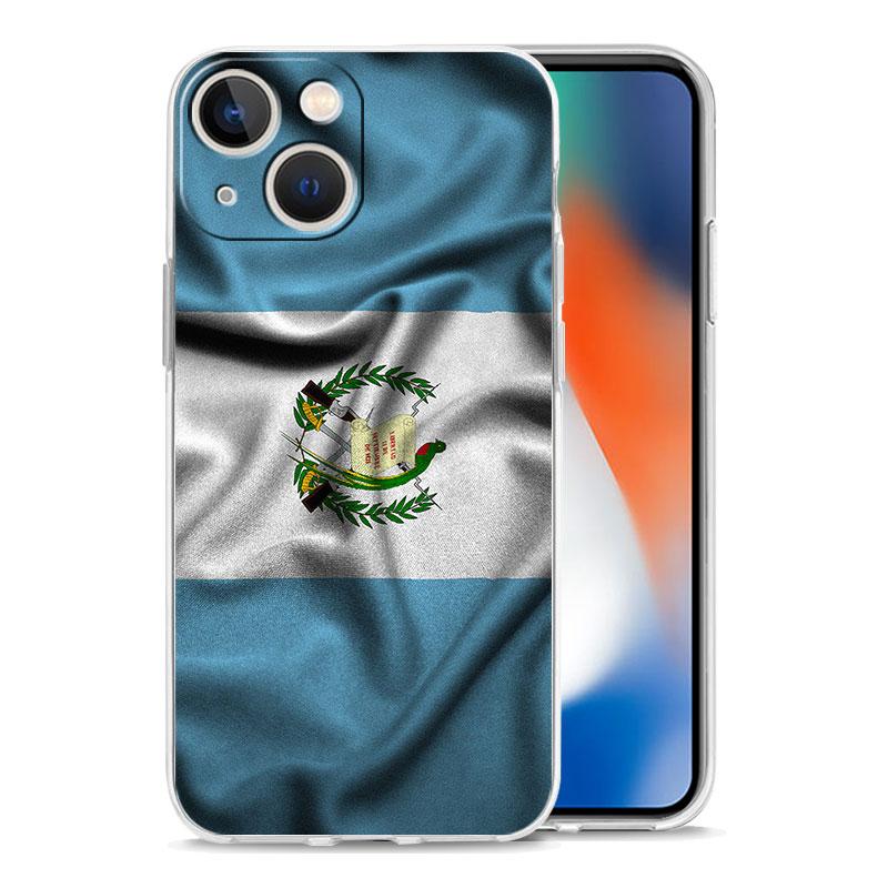 Phone Case For iPhone 17 Air Cases iPhone 16 15 12 13 14 Pro Max SE 7 8 Plus iPhone11 Clear Soft Cover Guatemala Flag