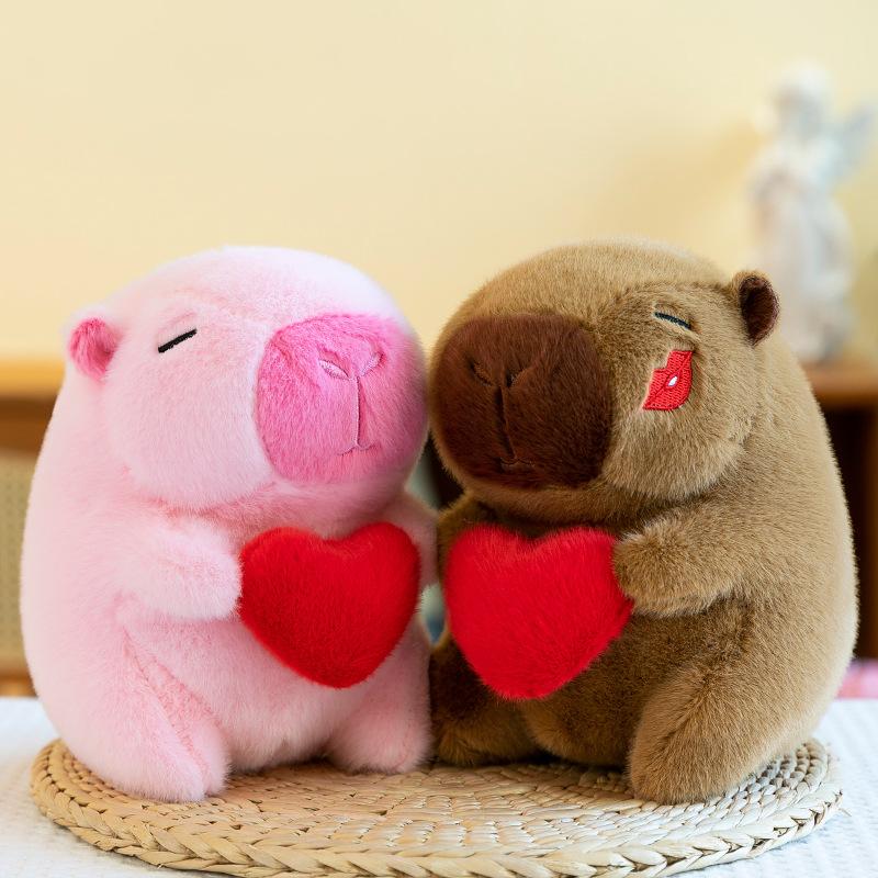 Premium Eight-inch Machine Doll Plush Toy Wedding Throwing and Pushing Event Gift Capybar Doll
