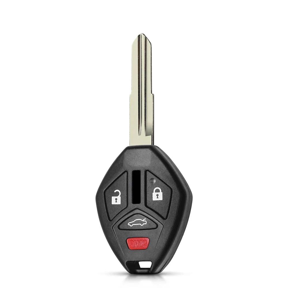 Coque de clé télécommandée modifiée Dandkey à rabat pour Mitsubishi Galant Eclipse Lancer 3/4 Boutons Étui de clé de voiture pliable