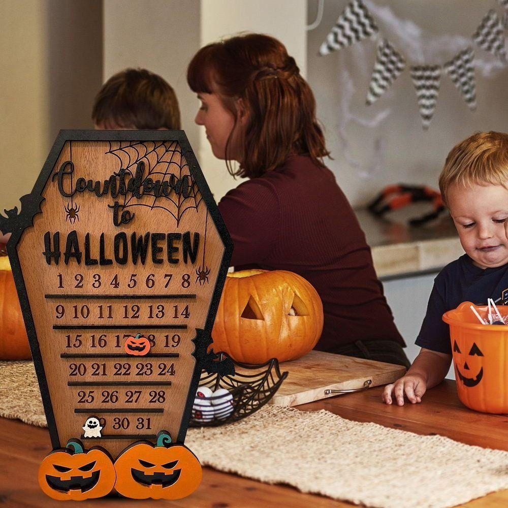 Ornament Halloween Theme Countdown Calendar Exquisite Holiday Decor Desktop Decoration Classroom