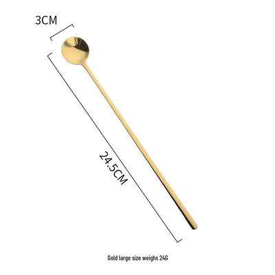 304 Stainless Steel Long Handle Coffee & Honey Stirring Spoon