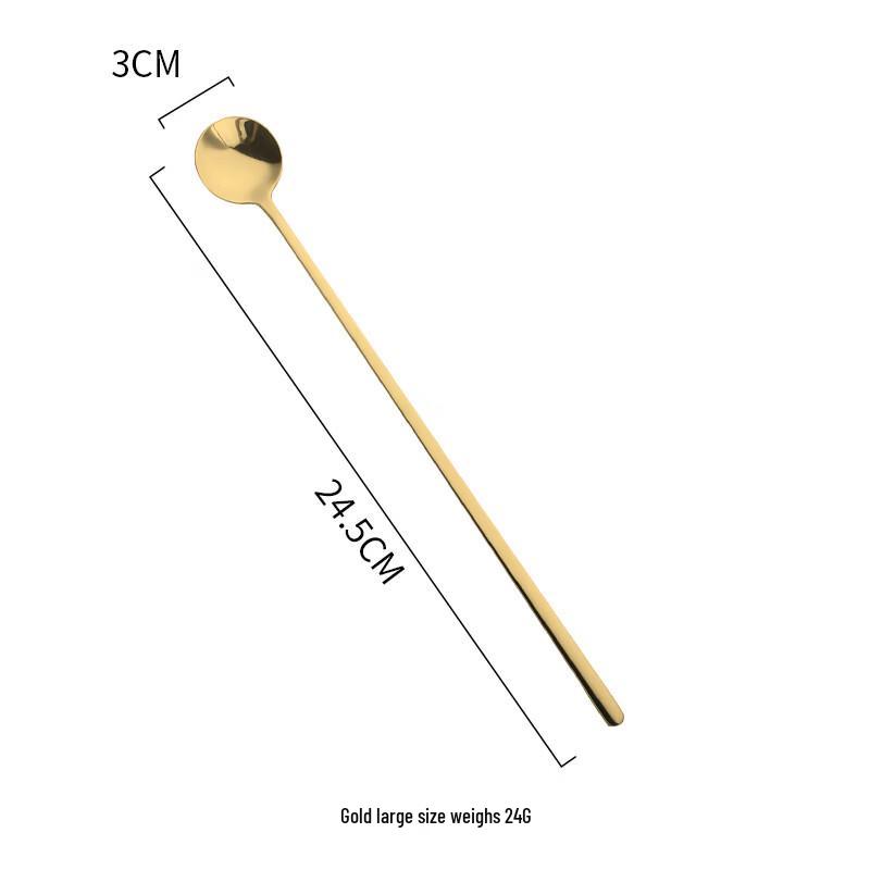 

304 Stainless Steel Long Handle Coffee & Honey Stirring Spoon