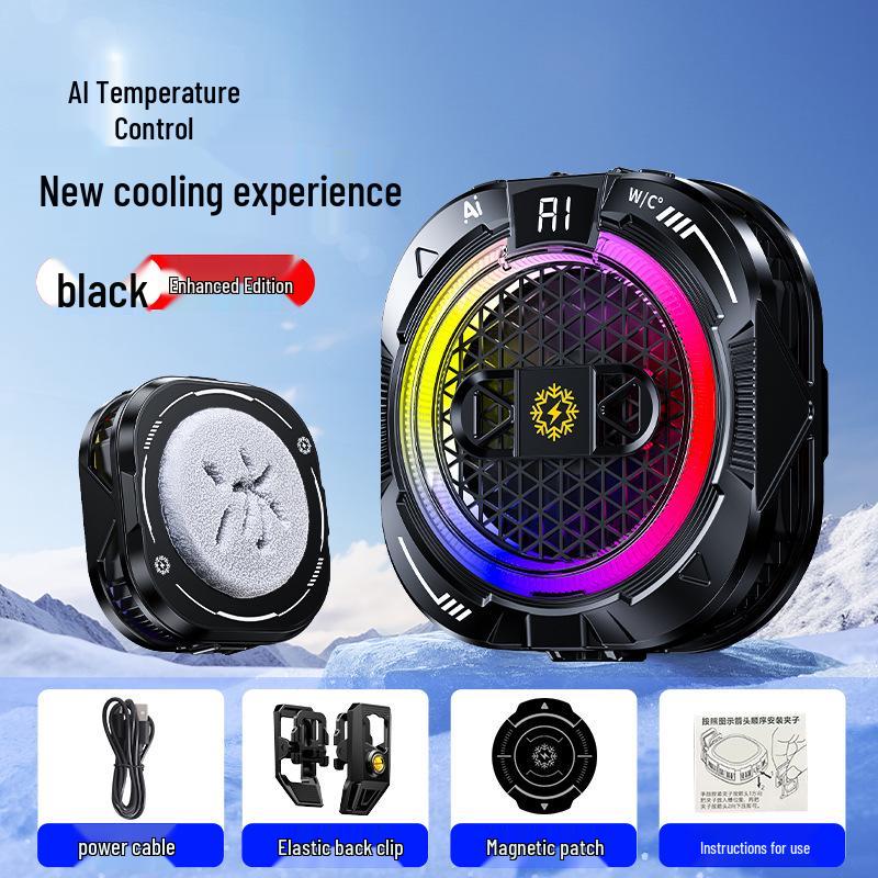 TH16 Magnetischer Handy-Kühler: Eis-Kühlradiator-Rückseitenclip für Gaming & E-Sports.