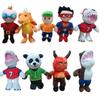 Cute Cartoon Panda Superman Plush Toy For Kids, Short-haired Stuffed Animal Doll