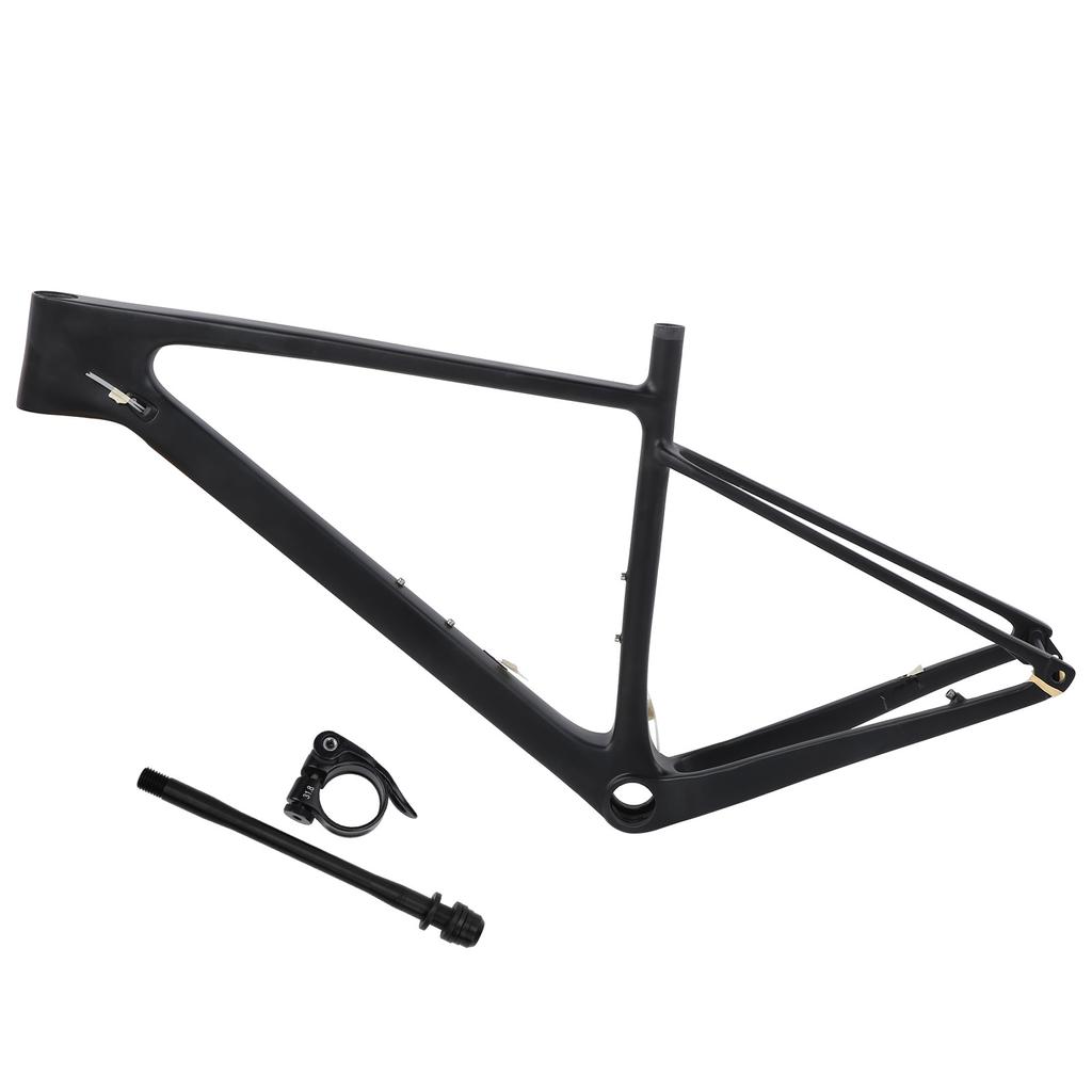 Carbon Fiber Bike Front Fork Frame with Seatpost Clip Tube Shaft for Mountain Bicycle