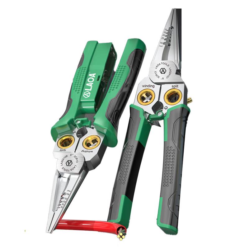 LAOA 7-in-1 Stainless Steel Multi-function Electrician Pliers