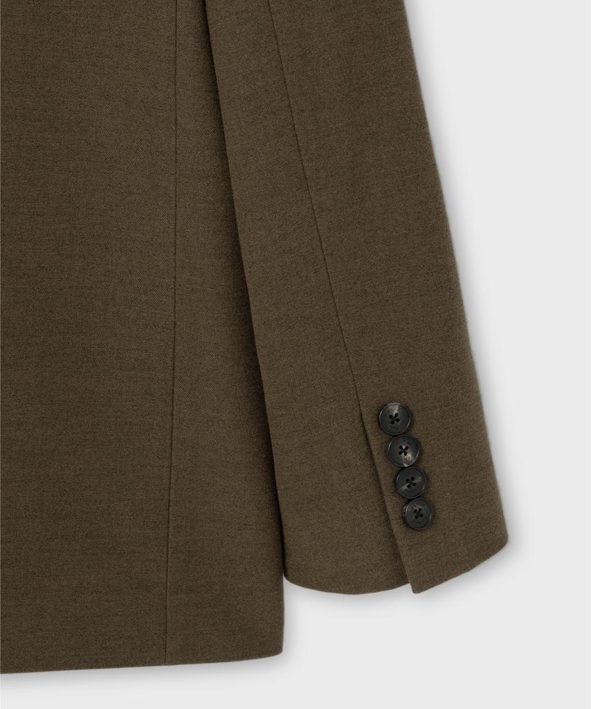 Nonblank Oversized Fit Twill Blazer_Melange Brown