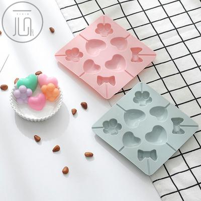 8 gleichmäßige Schleife, Liebesform, Silikon-Lutscherform, leicht zu reinigen, DIY-Backform, Valentinstagsgeschenk