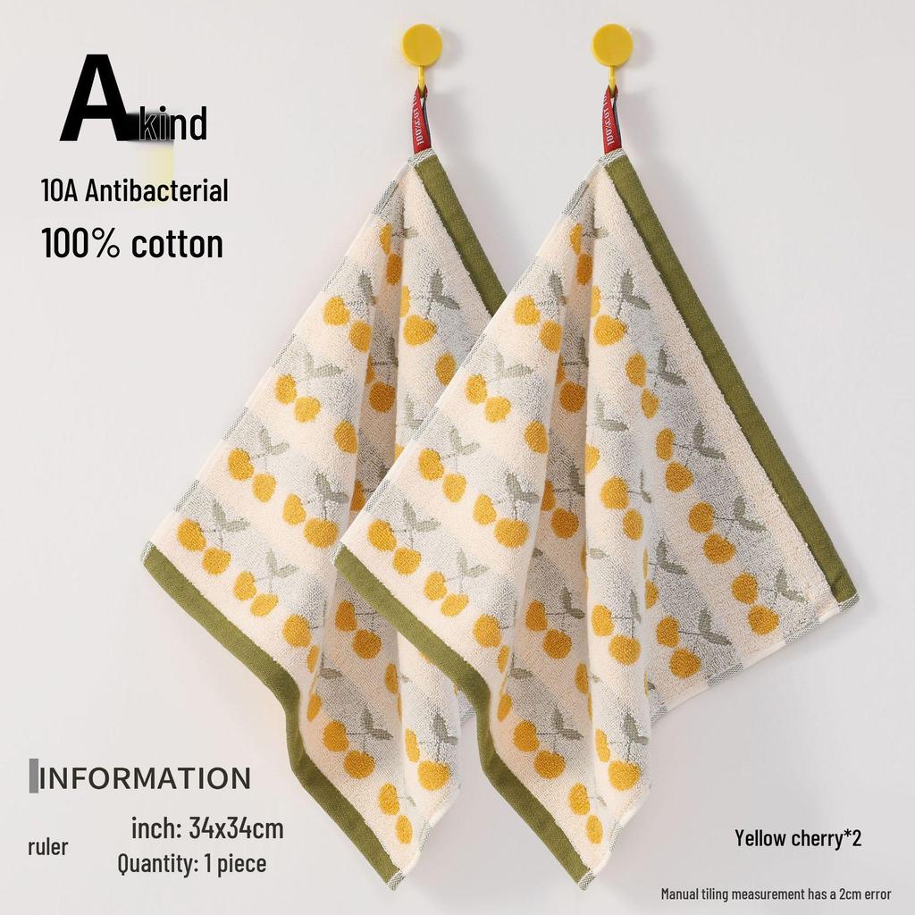 Colorful Polka Dot 100% Cotton Couples' Face Towel, Zero-Twist Yarn-Dyed, Thickened 110g, 35x75cm