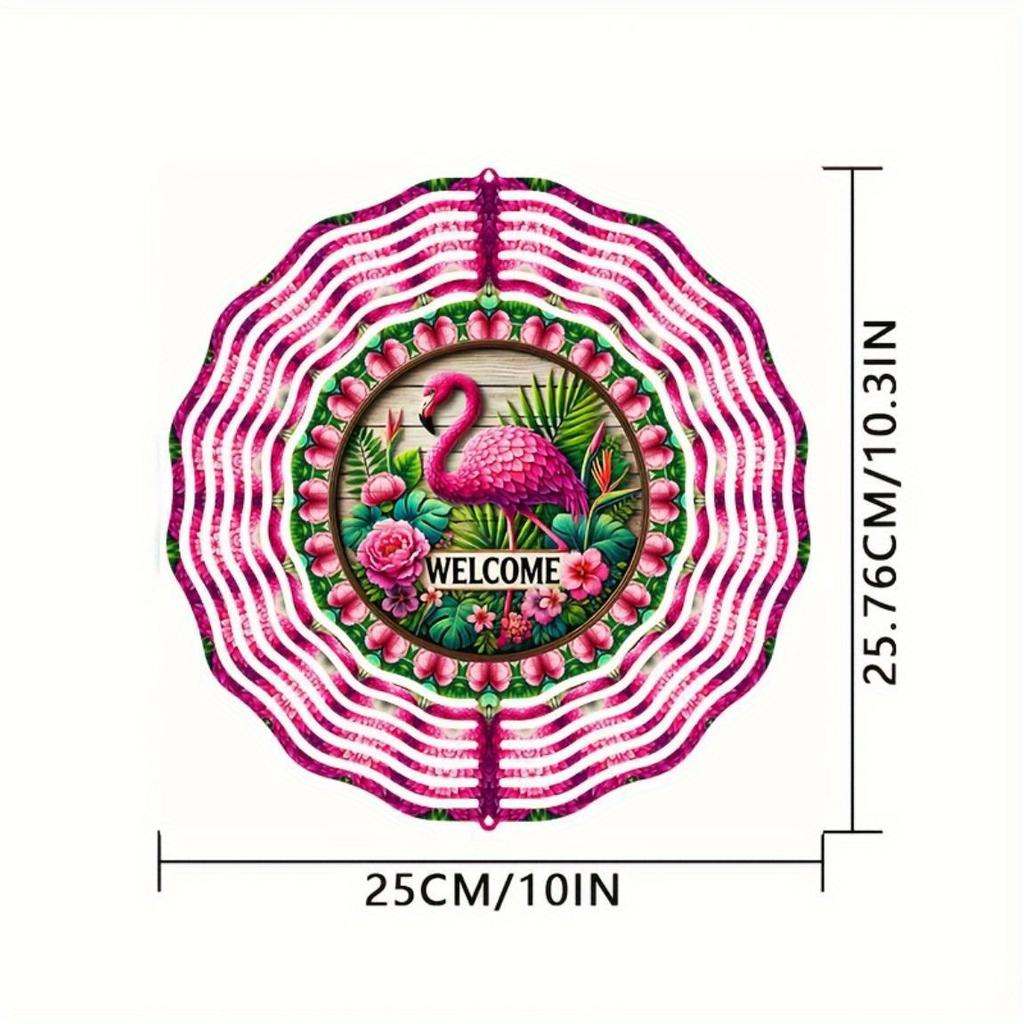 Spirala de Vânt Suspendată de 10 Inch cu Cârlig de 360 de Grade pentru Decor Balcon Grădină Primăvară Vară Decorațiune de Exterior