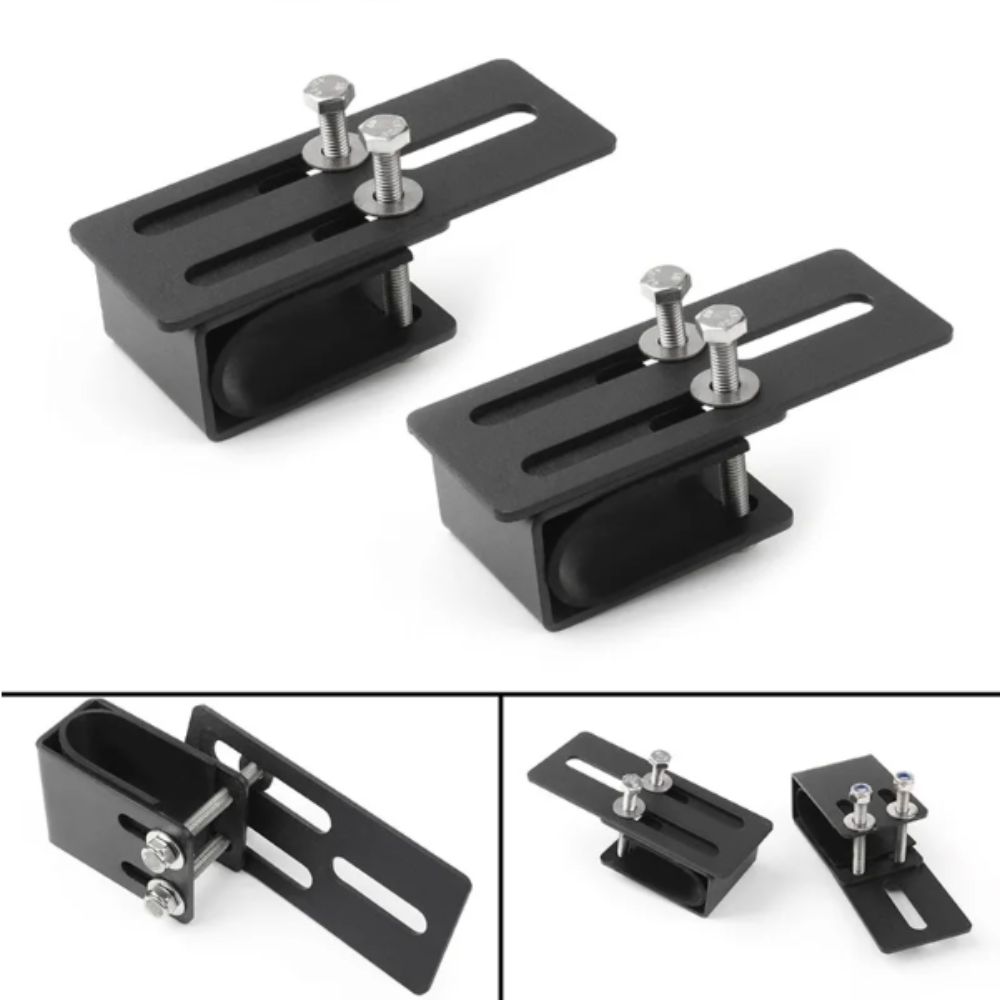 1 PC Universal Fit Crossbar Mounting Holder No-Drill Installation Light Bar Mount  SUV Vehicles